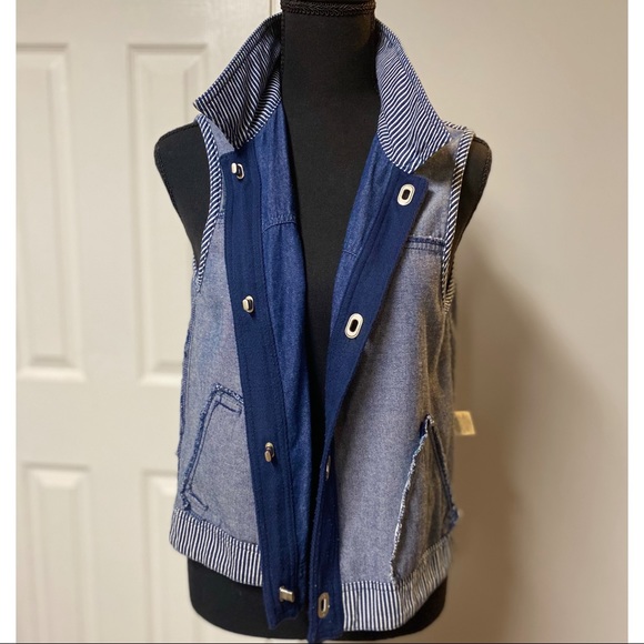 100% Cotton Denim Vest - Picture 7 of 10